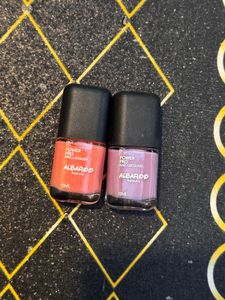 Alvardo Beauty Nail Polish Duo - Purple &amp; Coral