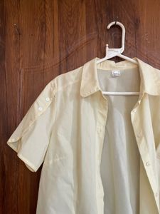Pale Yellow Short Sleeve Shirt