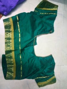 Festive Saree With Stitched Blouse