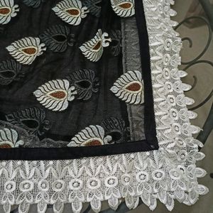 Black Dupatta Stole