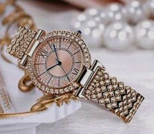 Rose Gold Women's Watch Sparkling Rhinestone Watc
