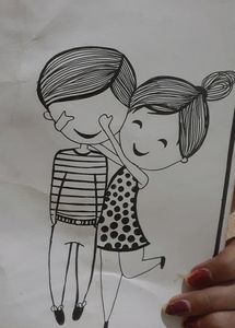 Couple Drawings Greeting Any 1 Designs