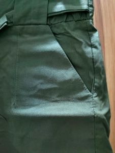 High-Waisted Olive Green Shorts