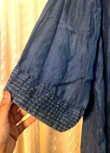 Chic Denim V-Neck Dress
