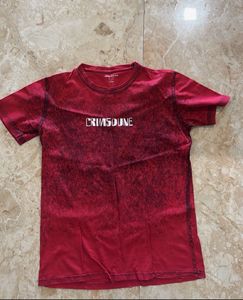 Crimsoune Club Red Tie-Dye T-Shirt