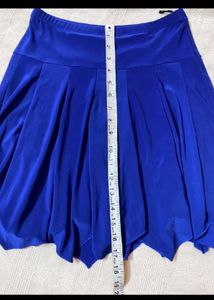 Blue Flared Skirt