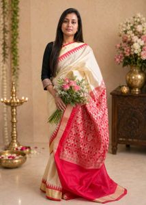 Elegant Chandrika Bomkai Saree of Orissa