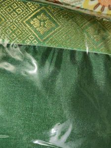 Elegant Green Saree with Zari Work