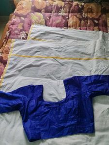 two no lining blouse with silk like borders