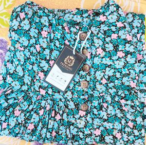 Floral Button-Down Mini Dress