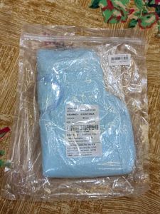 blue hair towel cap