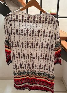 Boho Print Tunic Top