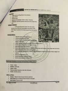 History of Indian Art Notes &amp; Question Bank
