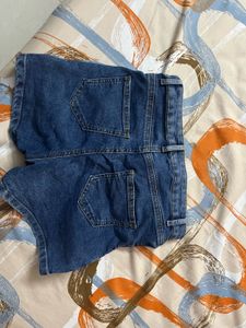 High waisted mini shorts denim
