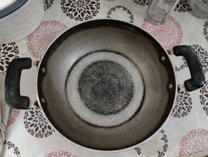 Non stick frying pan and set of 2 Kadai Combo