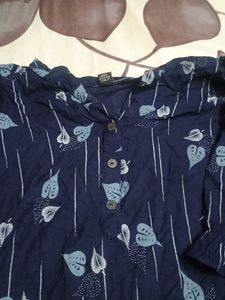 blue kurta for daily wear pure cotton good conditi