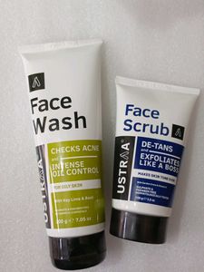 Ustraa Face Wash & Scrub combo
