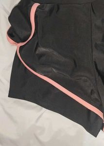 Athletic Shorts with Pink Trim