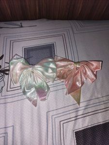 Set of 5 Satin Bow Hair Clips