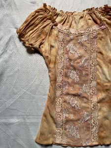 Vintage Boho Tie-Dye Blouse