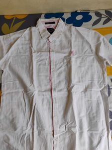 Men's White Button-Up Shirt
