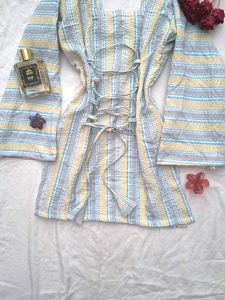 corset back Striped kurti 🎀