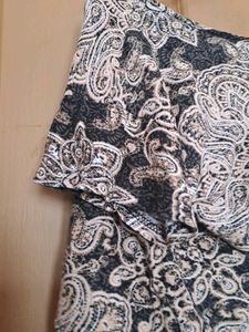 Elegant Paisley Print  boxy Top