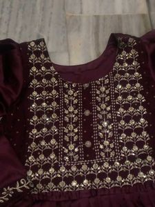 Nyra Cut Silk Kurta And Froc