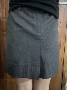 Classic Charcoal Grey Trouser Skirt