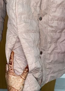 Pink Quilted Puffer Jacket