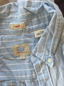 Classic Blue Striped Button-Down Shirt