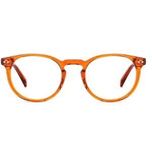 Lenskart John Jacobs Online Orange Full Rim Round✨