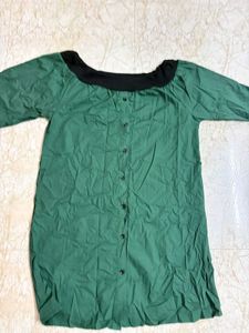 🎊Green Button-Up Dress....