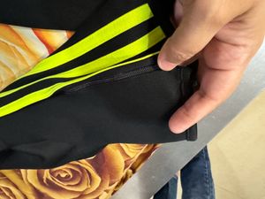 Adidas Track Pants - Black &amp; Yellow