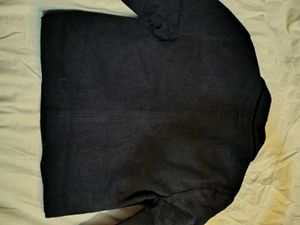 Crop Classic Navy Blazer with Gold Buttons