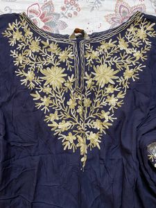 Navy Blue Kaftan Top ✨