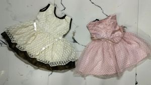 2 Dress Combo For Lil One 1 Years Old Baby