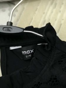 Elegant Black 3/4th sleeve Top
