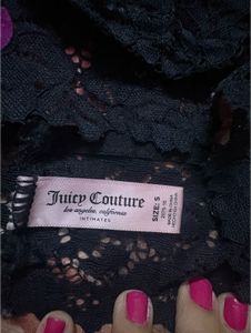 Juicy Couture Black Lace Bralette Small