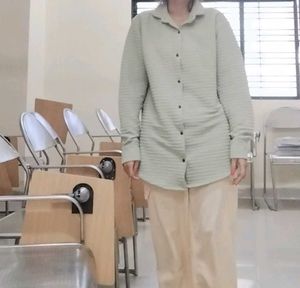 Sage Green Textured Shirt