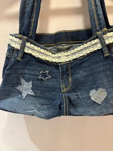 Unique Pintresty Denim Tote Bag