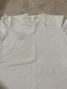 White Mickey Mouse Graphic T-Shirt