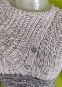 Gray Knit Tunic Sweater