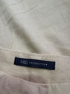 Marks &amp; Spencer Linen Blend Straight-Leg Trousers