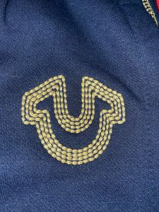 True Religion Black Gold Trim Sweatpants new