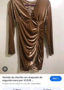 🎁Brown Long Sleeve Mini Dress freebie gift 🎁