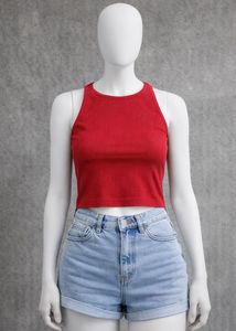 🚨sale🚨Red Ribbed Tank Top