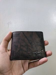 MONT BLANC LEATHER WALLET ( BROWN )