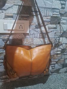 Tan Leather Hobo Bag