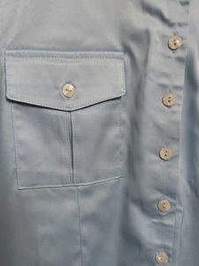 Vintage-Style Light Blue Blouse